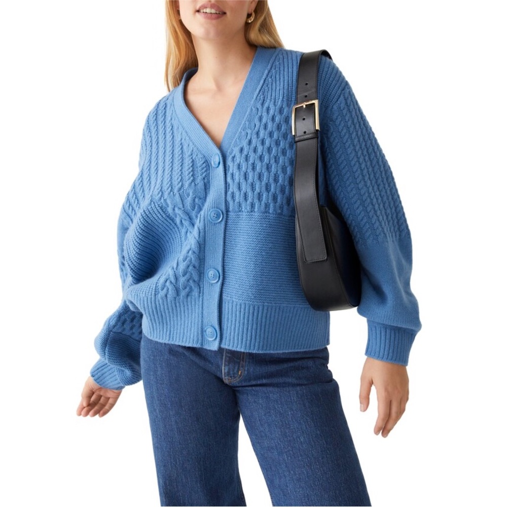 & Other Stories Intricate Cable Knit Cardigan